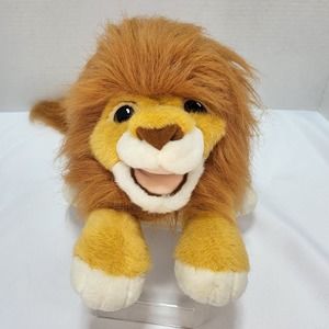 Disney The Lion King 10" Roaring Simba Plush Stuffed Animal Toy 1993 VTG Working